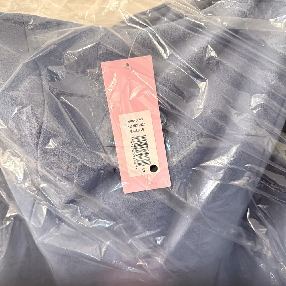 Sachin & Babi Nadia 4-Way Stretch Crepe Gown – Slate Blue - Image 6