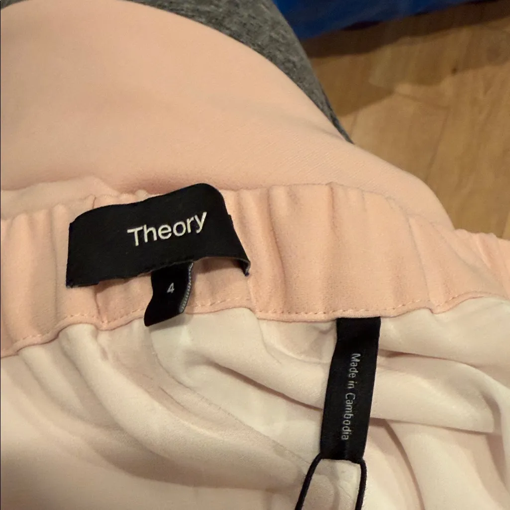 Theory blush treeca‎ pull on Women's Trousers size 4 NWT - Image 6