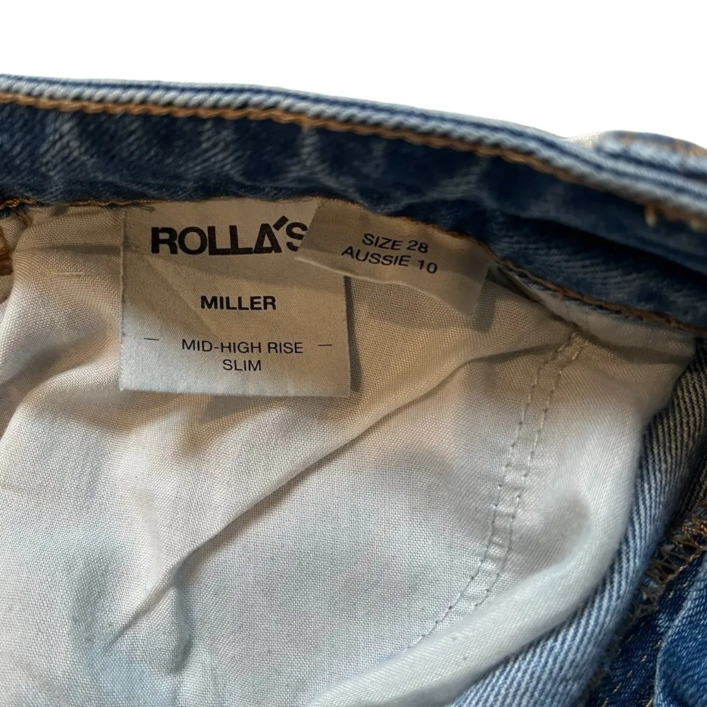 Rolla’s (from Free People) Miller Mid High Rise Slim Jeans, Sz 28 - Image 14
