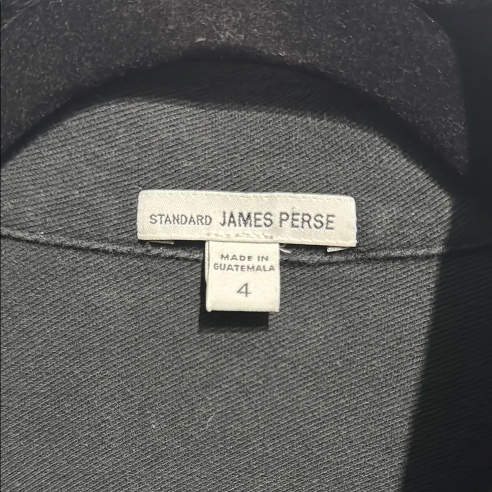 Standard JAMES PERSE Dark Gray Cotton Utility Shirt Jacket - Image 2
