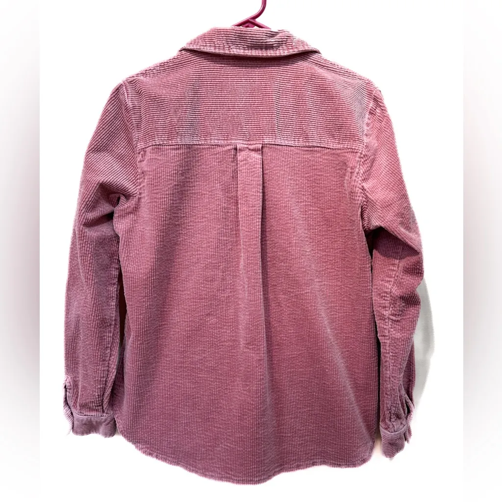 Kut From The Kloth Pink Corduroy Jacket Shacket Coat Button Up - Image 2