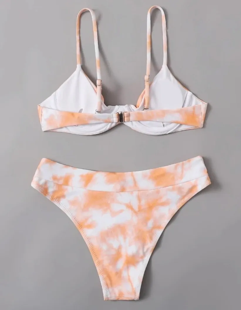 SheIn Tie Dye Bikini Set  - Image 2