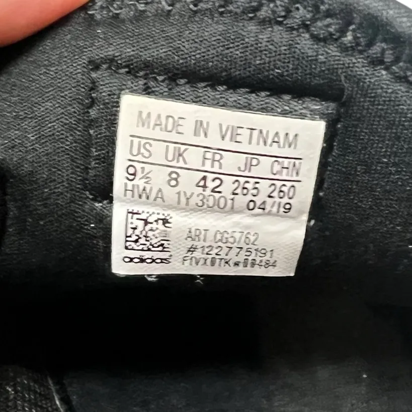 Adidas Black and White Athletic Shoes - Image 9