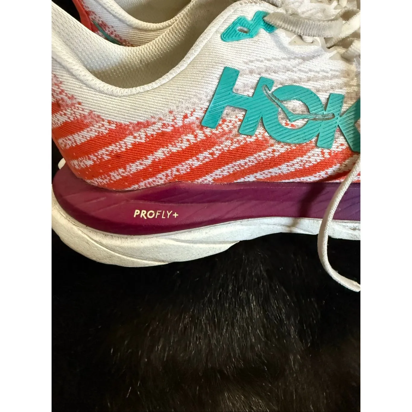 Hoka Mach 5 White Flame Women's 8b 8 B Running Shoes athletic gym - Image 4