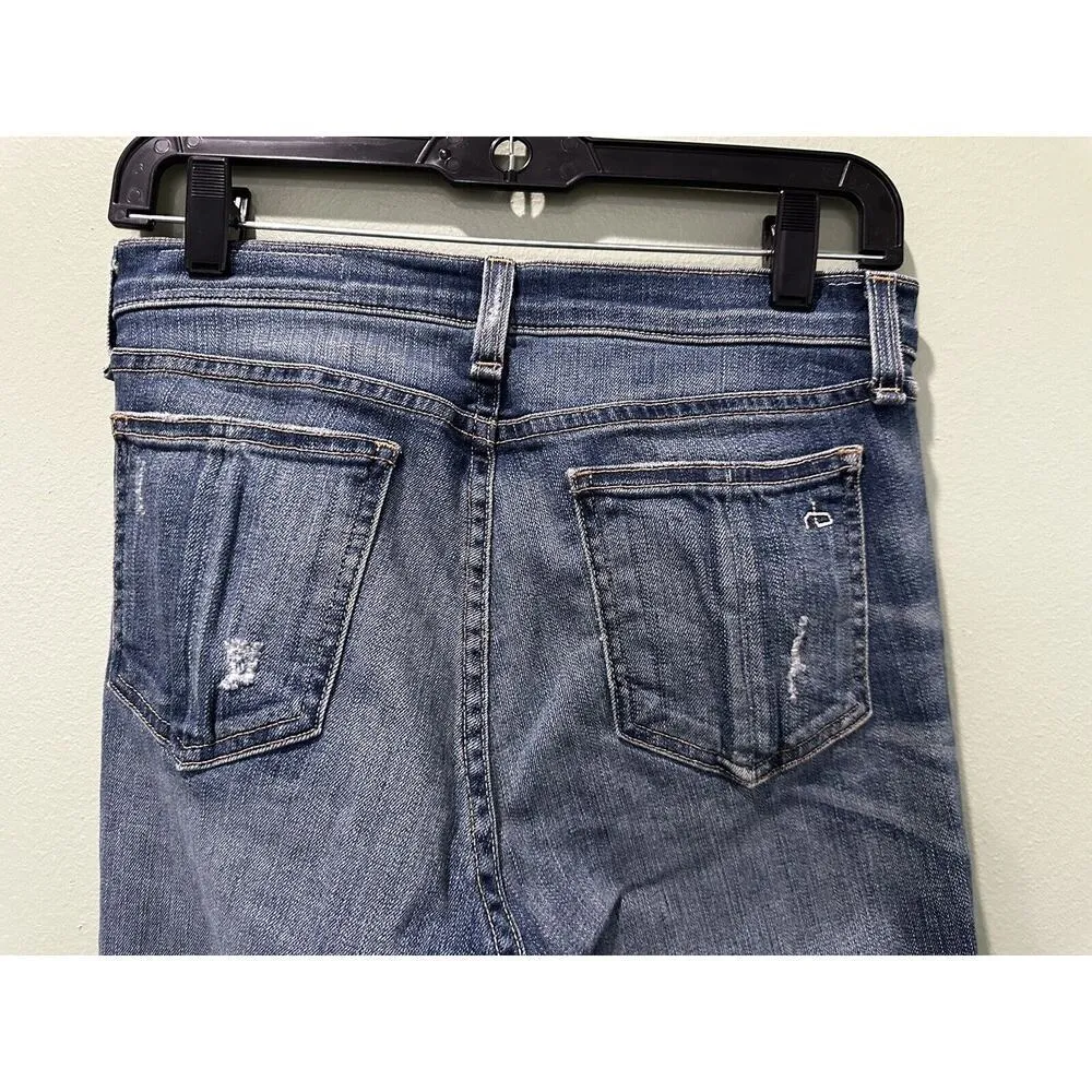 Rag & Bone Women’s Jeans Sz 27x 25 Frayed Hem Cropped High Rise Distressed​ - Image 4