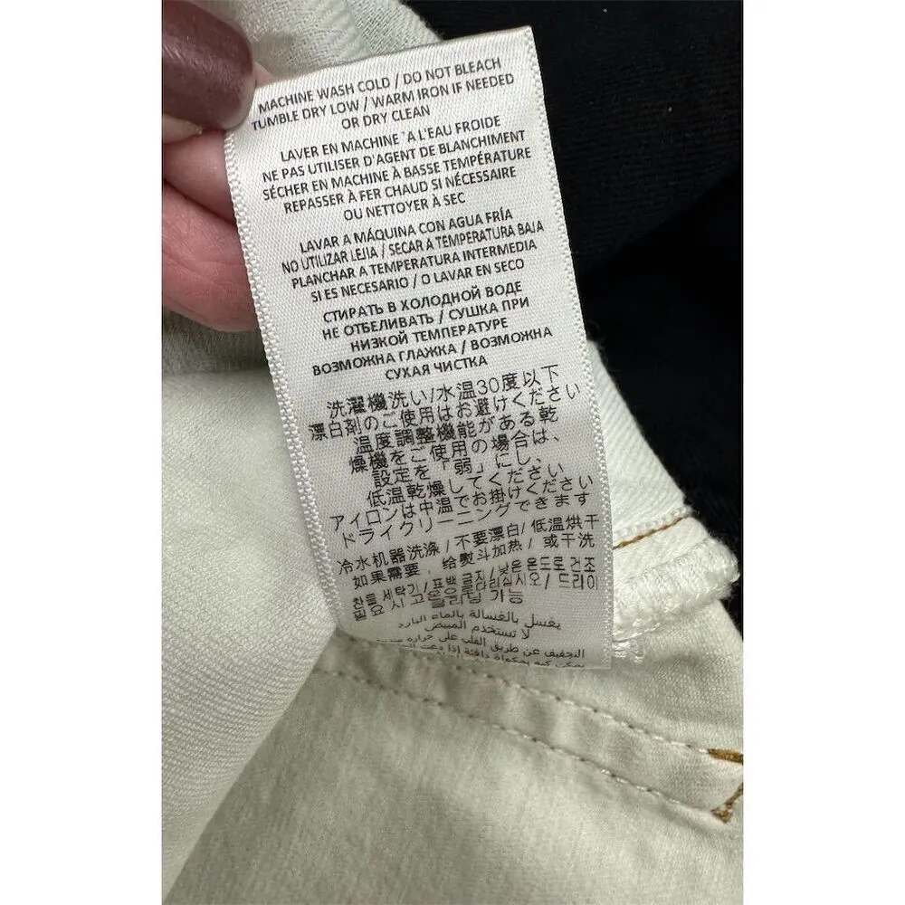 RE/DONE  NWT 70’s Stove Pipe High-Rise Straight-Leg Jeans in Bleach Like Size 32 - Image 10