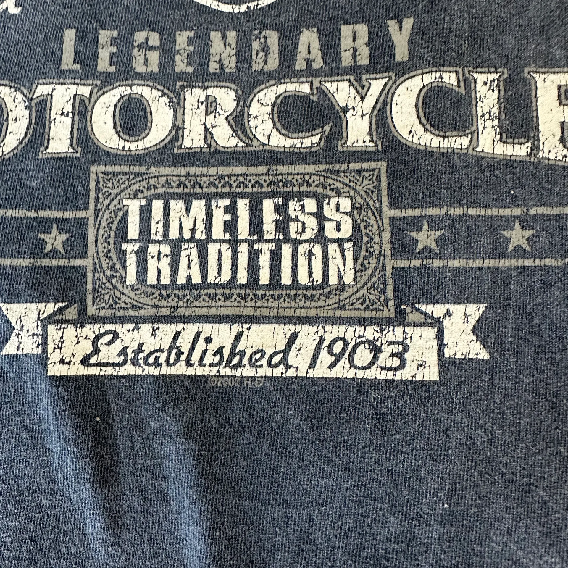 Harley Davidson Y2K Blue  Tee - Image 3