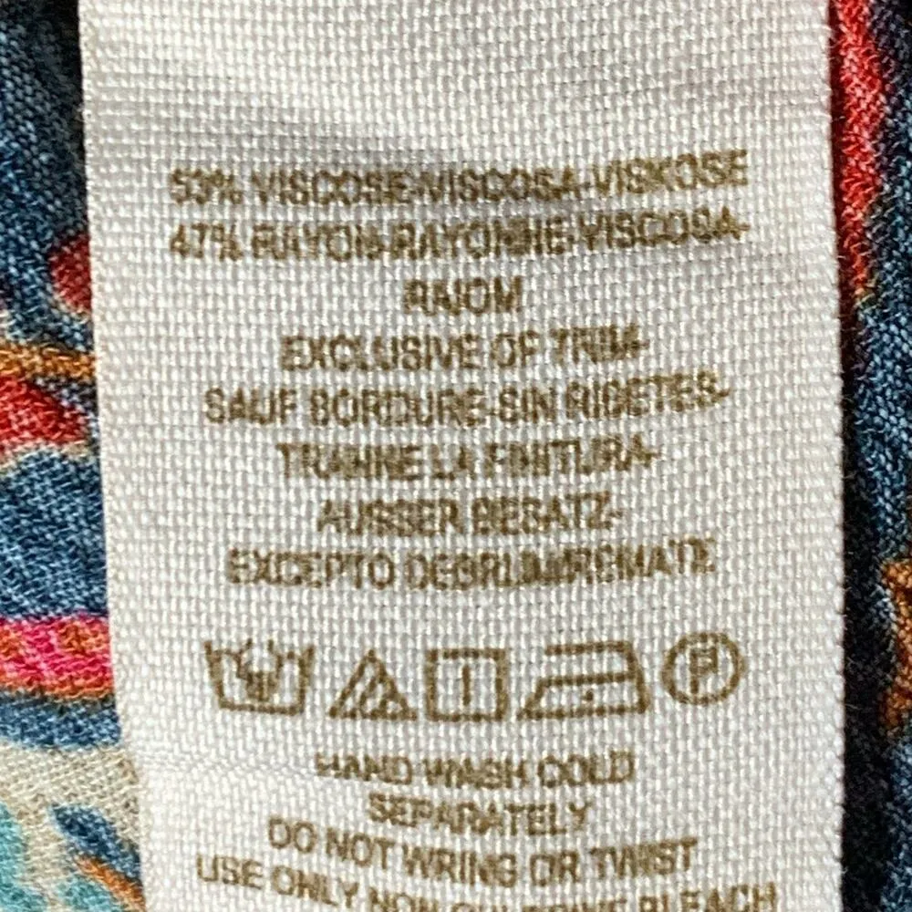 Free People Paisley Dress Dancing Pretty Paisley Sleeveless Tank Size 0 Hippie - Image 10