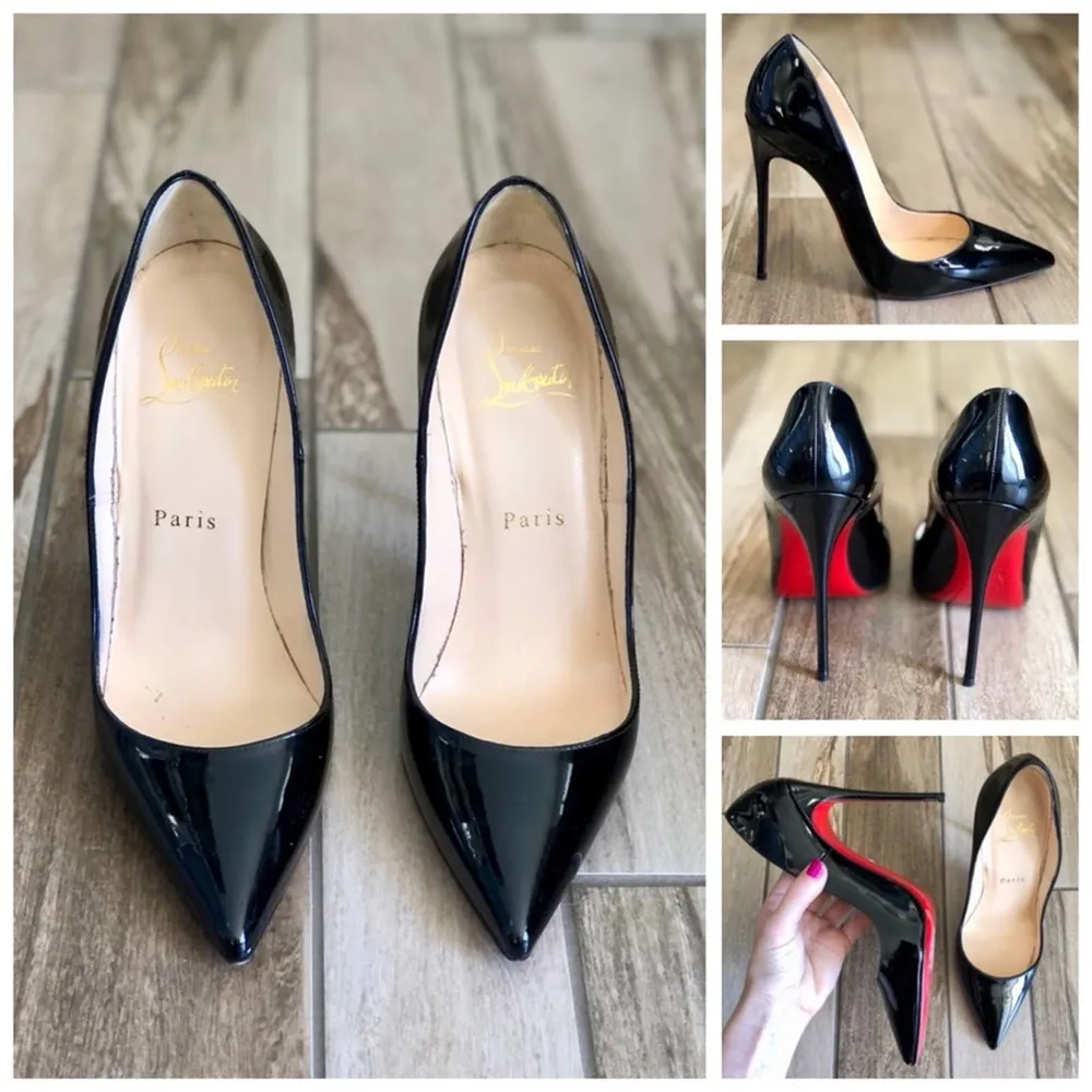Christian Louboutin So Kate Pumps, Black Patent Leather sz. EU 36.5 - Image 3