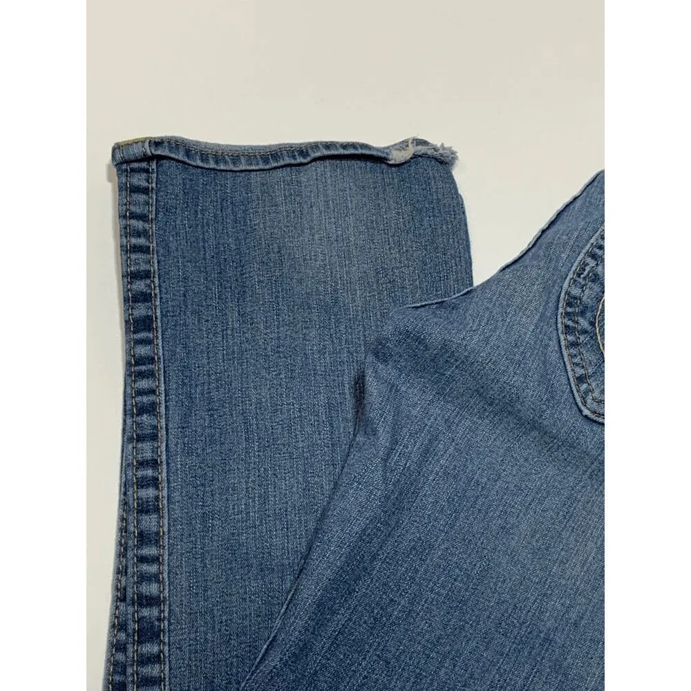 True Religion Women’s Billie Mid Rise Straight Leg Jeans Medium Wash Blue Sz 29 - Image 7