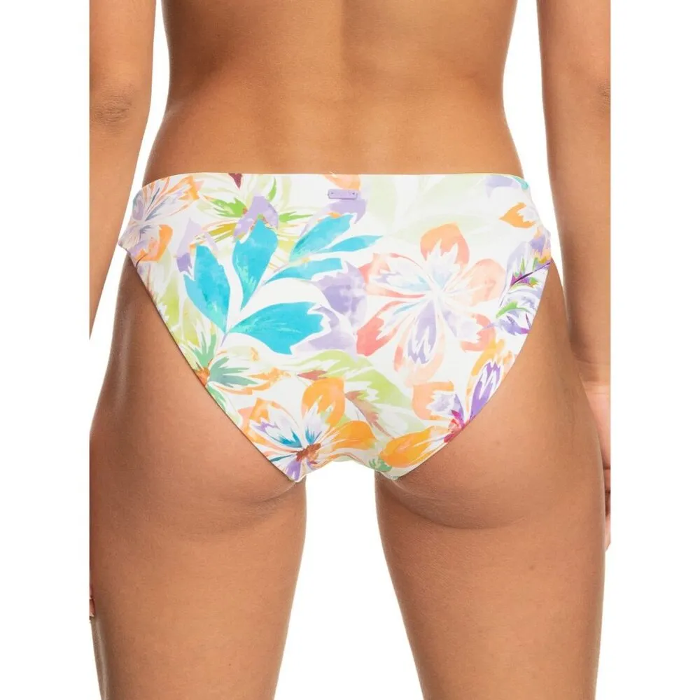 Roxy  Reversible Full Coverage Retro Revo Hipster Bikini Bottom Floral Green XL - Image 2