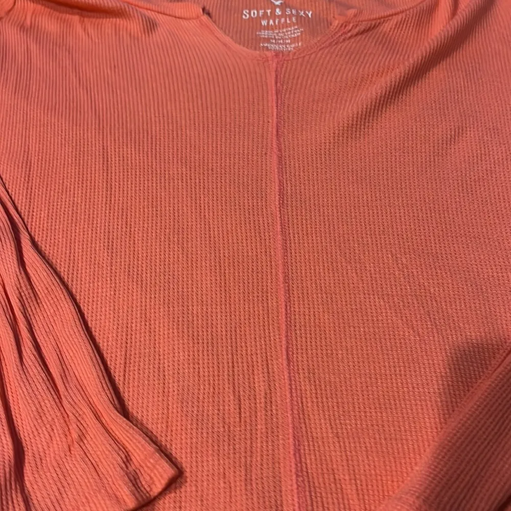 American Eagle Long Sleeve Waffle Shirt - Image 3
