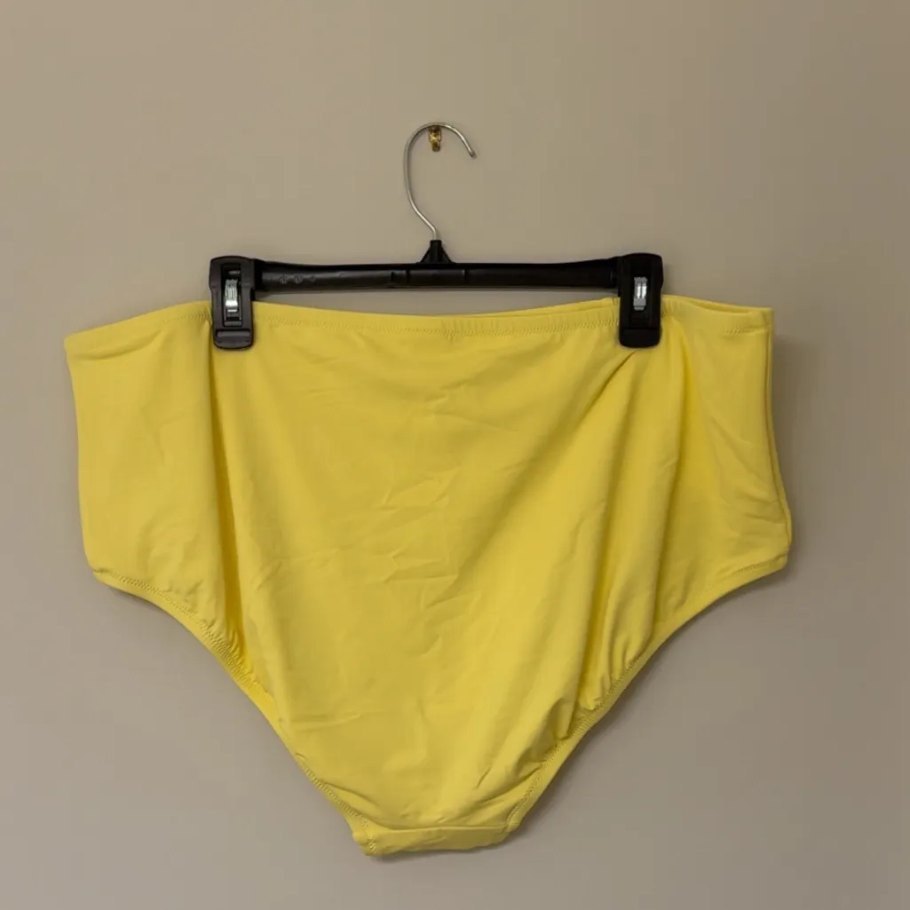 High Waisted Bikini Bottoms | Land’s End | Yellow | 22W - Image 4