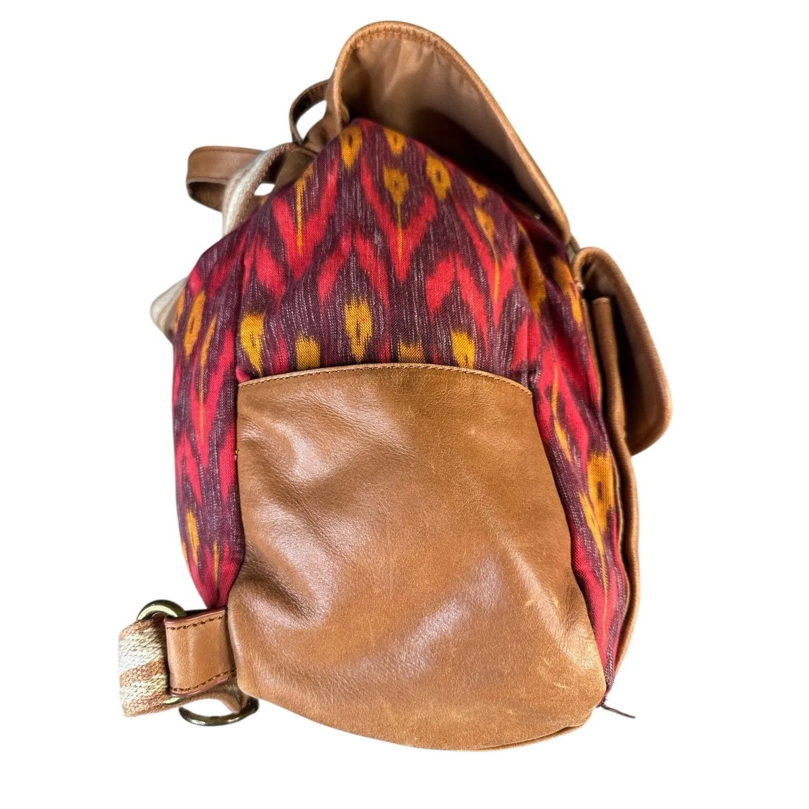 The Sak Backpack Womens Large Boho Woven Southwest Faux Leather Bag Western - Image 4