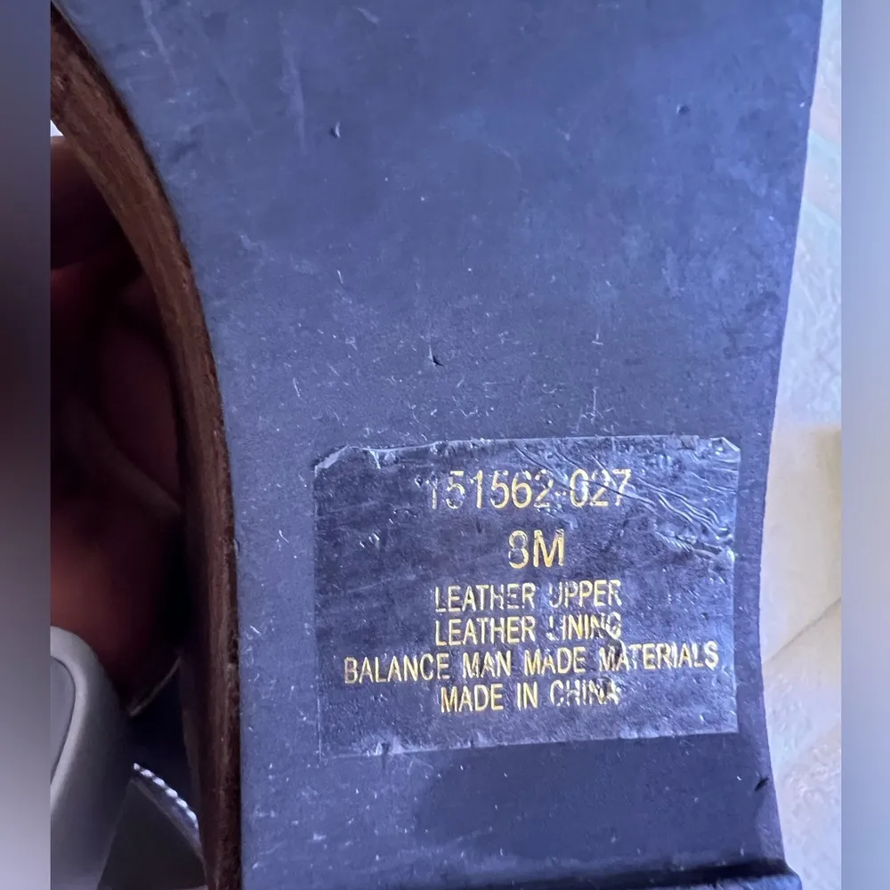 Colin Stuart Suede Mule Platform Sandals Slides Lightweight Size 8 Brown leather - Image 11