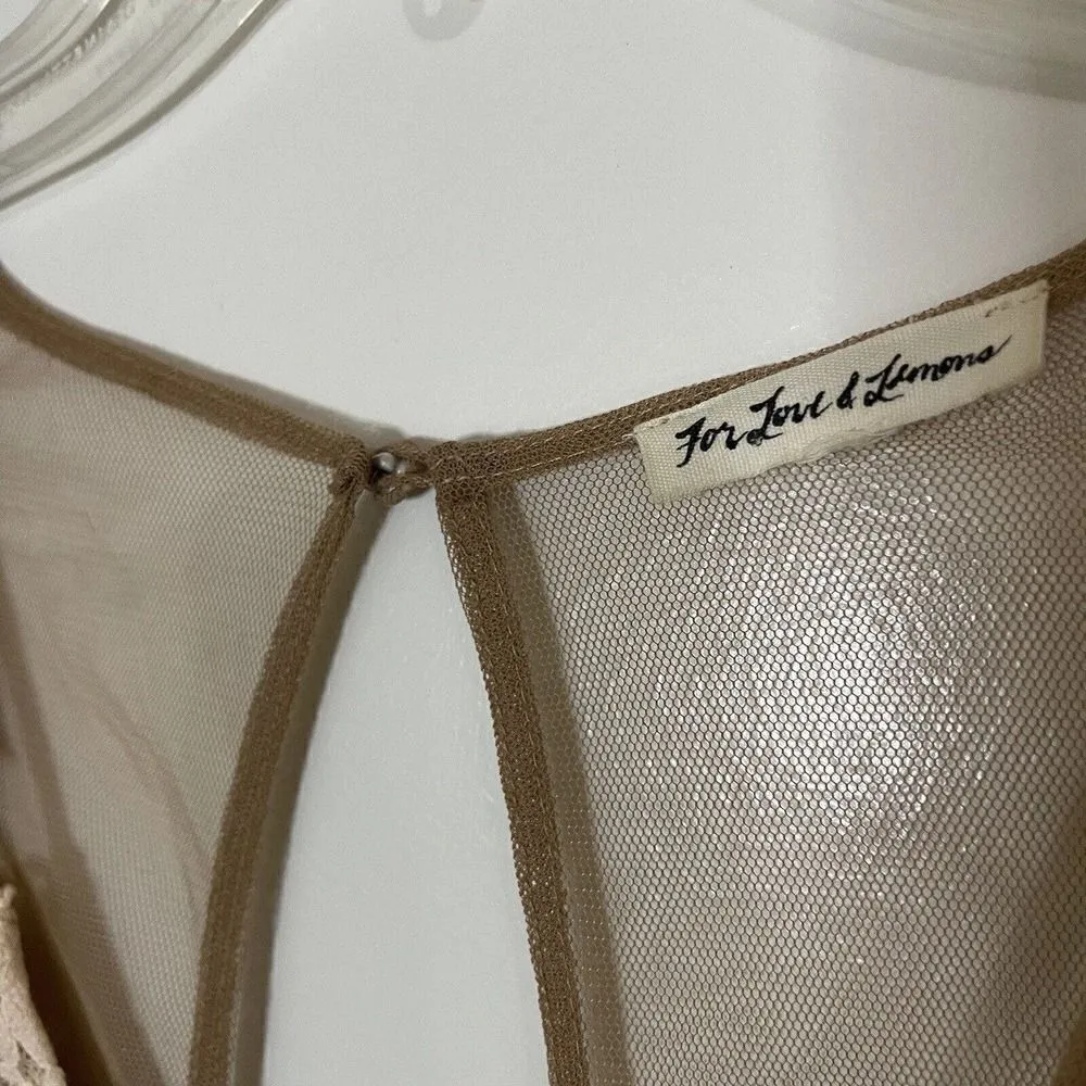 For love and Lemons mallorca matador tulle lace red Mini dress size XS - Image 5