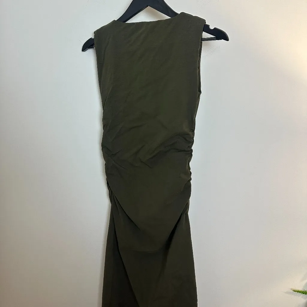 VERONICA BEARD Charissa Dress in Cypress Size Small - Image 6