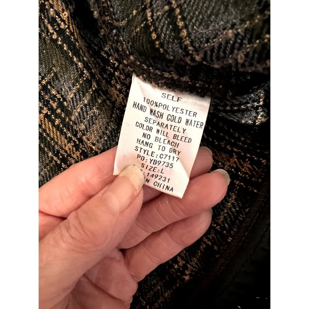 Kori women's size large jacket button-up western fringe cowgirl, rodeo - Image 3