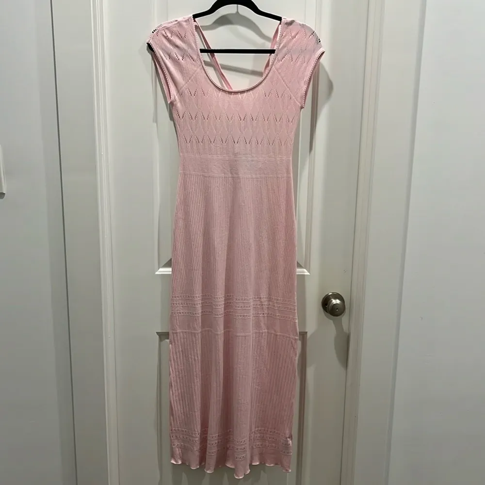 NWT Free People Robin Seamless Pink Midi Dress Sz XS / S - Image 2