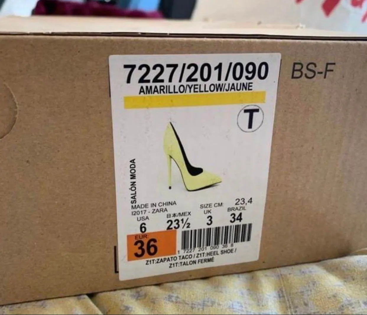 ZARA Yellow/neon Heels - Image 8