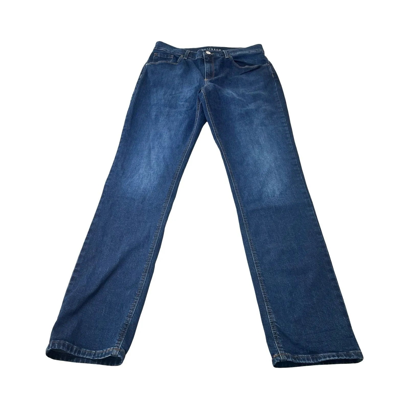 Mott and Bow Boyfriend Jeans‎ Women's 30x32 Mid Rise Medium Wash Denim Blue Size 30 - Image 1
