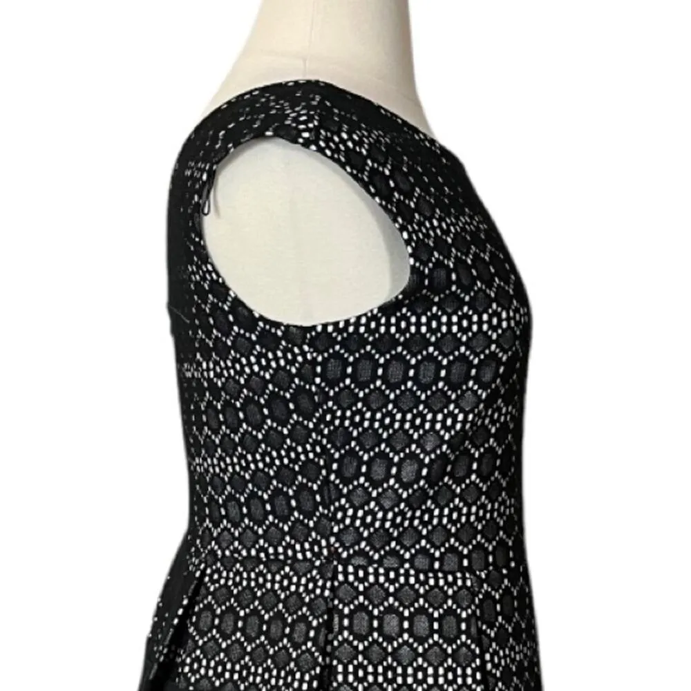 Tiana B. Fit & Flare Party Dress Cap Sleeves Black Illusion Lace Women’s 14 - Image 7