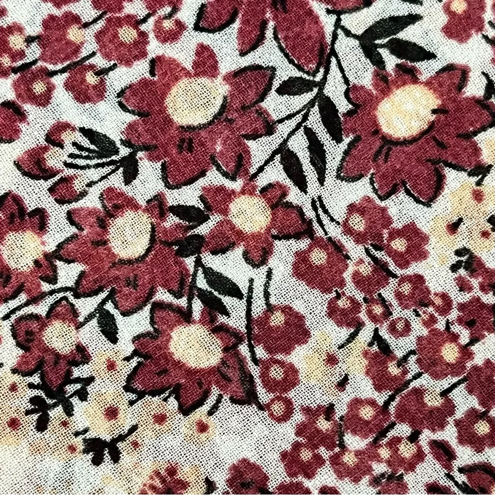 Liberty Love Vtg Y2k Kimono Blouse Sheer Cottegecore Boho Peasent L Coastal - Image 9