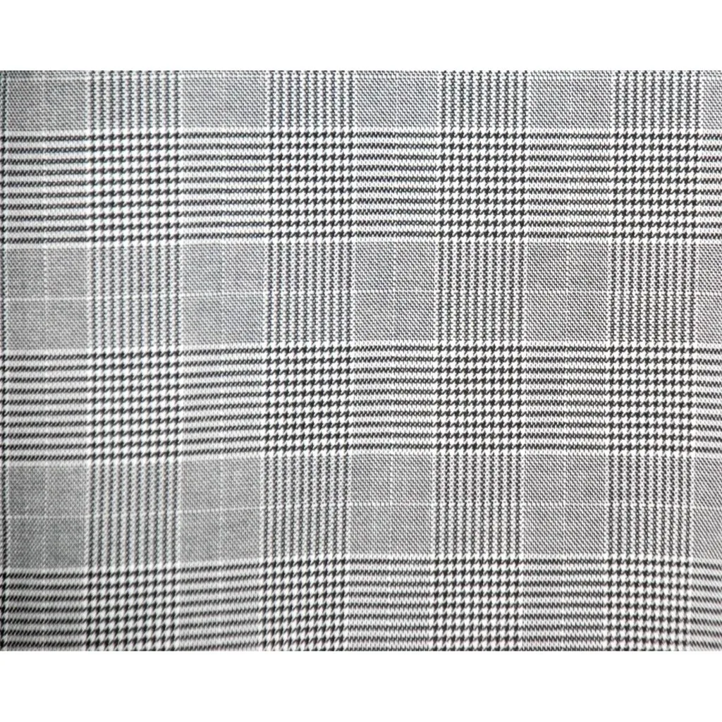 14th & Union Blouse Top Size M Houndstooth Plaid Puff Half Sleeve Dark Academia - Image 4