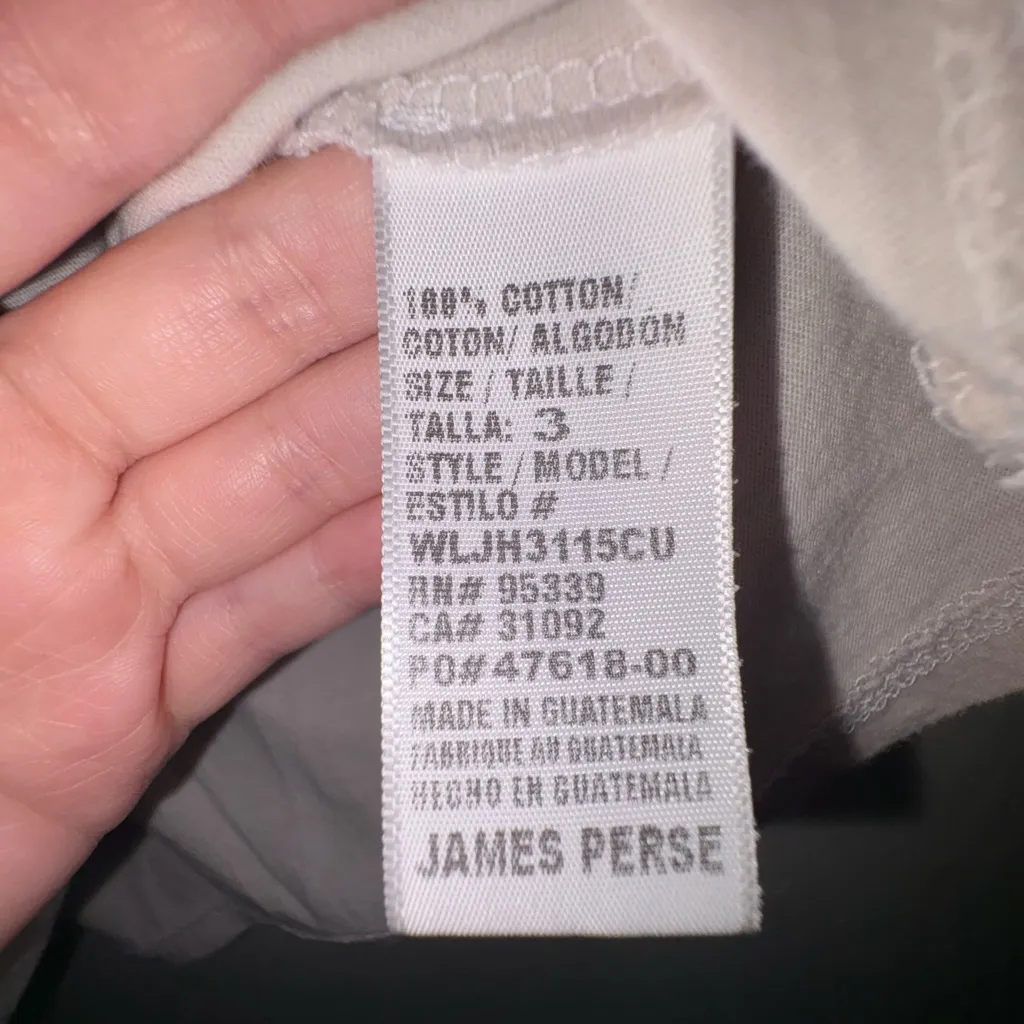 James Perse Women's 100% Cotton Tank Top Pocket (WLJH3115CU) SUL Size 3/L NWT - Image 3