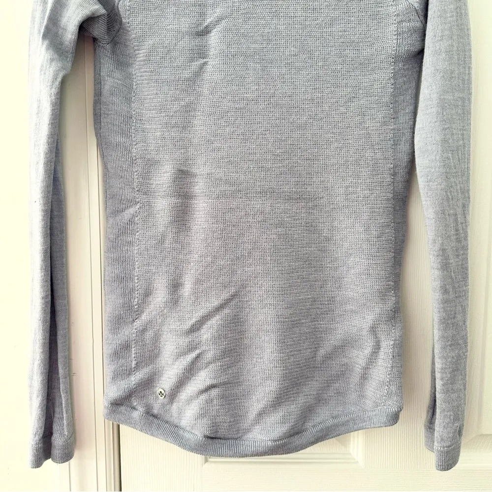 Lululemon Athletica Sit In Lotus Heathered Lilac Crew Neck Cozy Sweater Knit 4 - Image 11