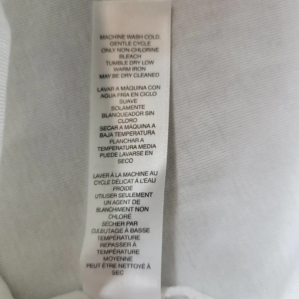 Chico's Womens Top Size 0 White Piper Boat 3/4 Sleeve Jersey Knit Cotton Tee - Image 9