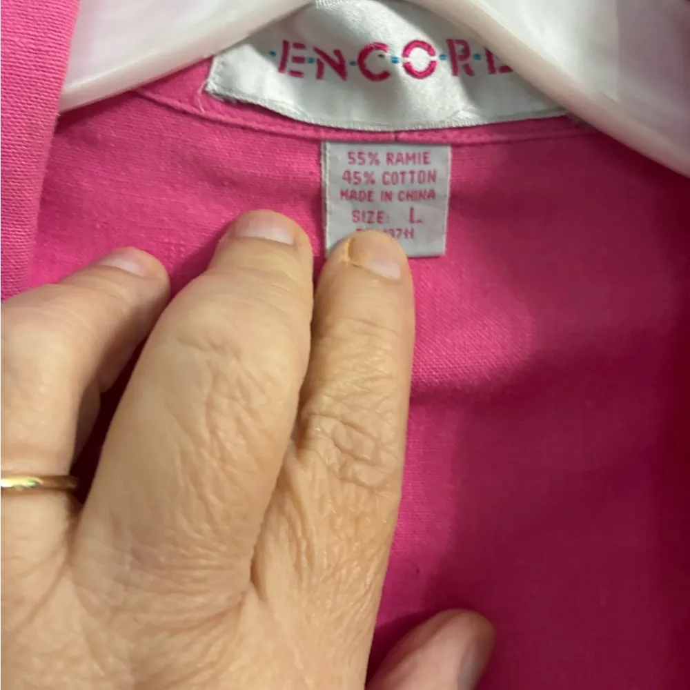 Encore Pink Women's oversized Blazer size L - Image 4