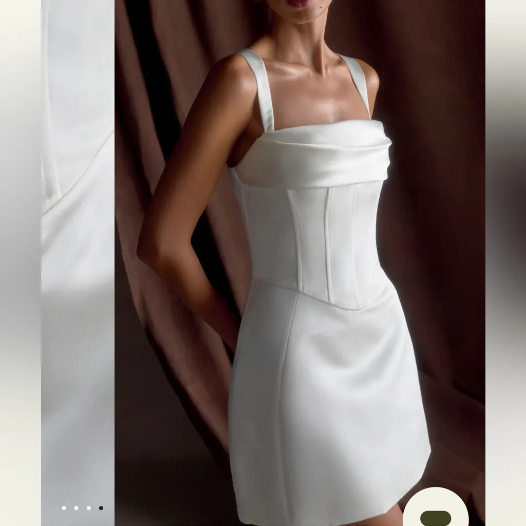 Meshki - Isabel Satin Corset Mini Dress - Image 4