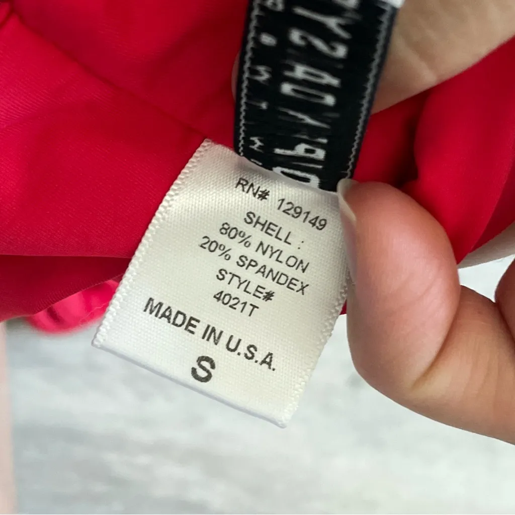 Dippin' Daisy's Top tie front bralette bikini swim womens Red (small) bright - Image 4