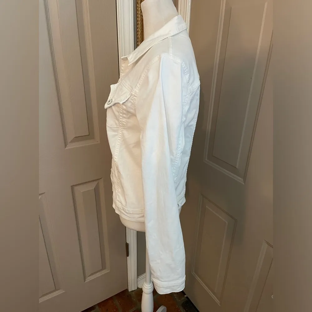 Hudson vintage classic stretch denim trucker style women’s jacket in Size S.​ - Image 2