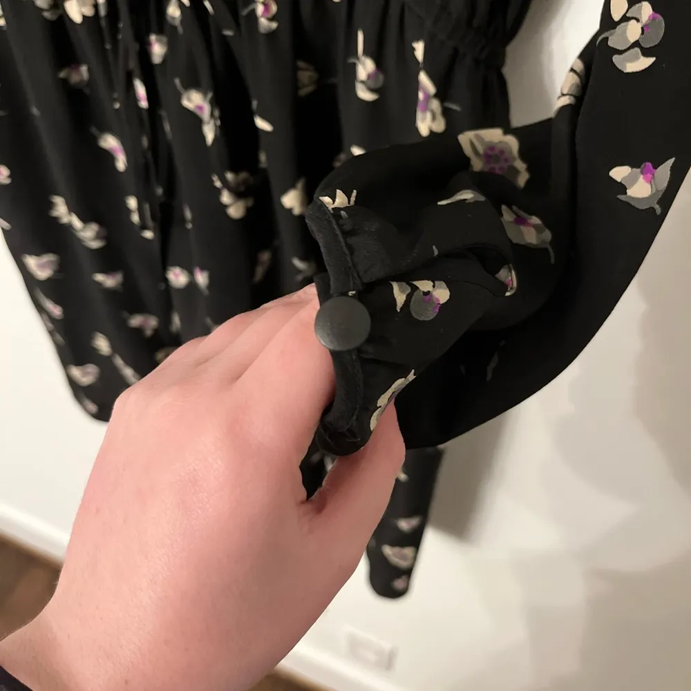 Rebecca Taylor Ghost Flower Floral Silk Mini Dress Size 0 - Image 4