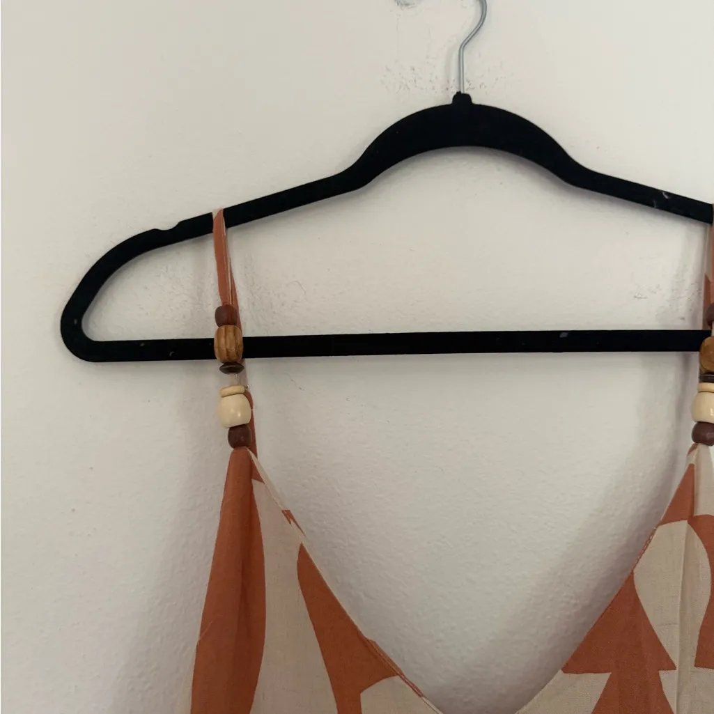 Boutique print orange and Cream Jumpsuit - Image 5