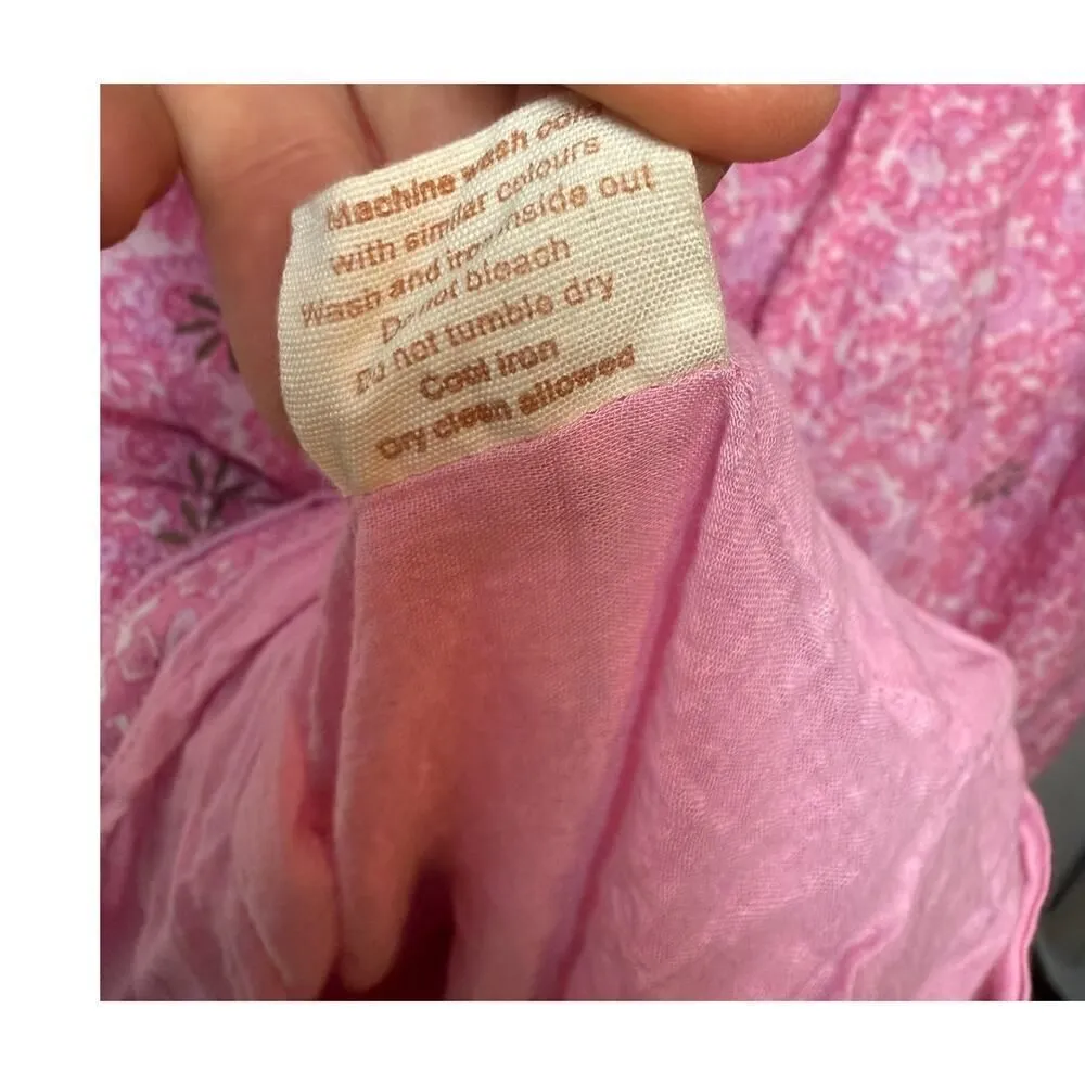 The Brass Monkey Pink Floral Halter Maxi Dress Sz. S - Image 5