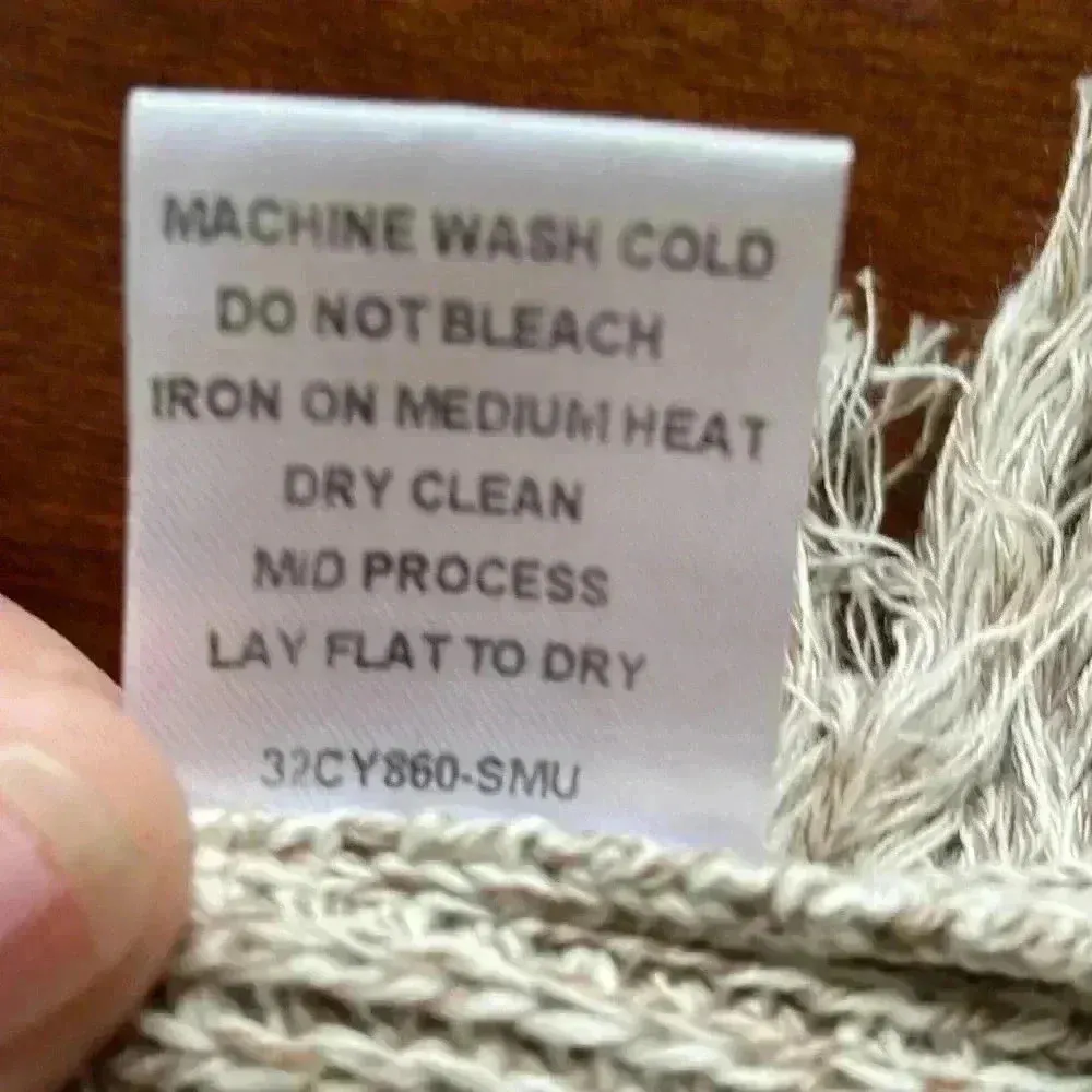 NWT South Moon Under Neely 100% cotton, tan, fringe cardigan - Image 8