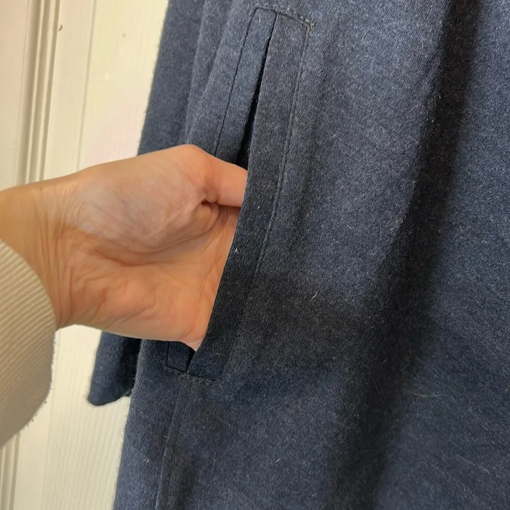 Helmut Lang Wool Cardigan Sonar Belted Blue Coat Jacket Womens Size Small - Image 3