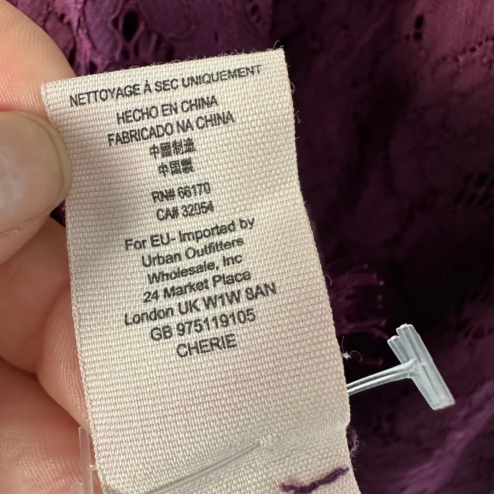 Saylor x Free People Cherie Burgundy Lace Mini Dress Size XS - Image 8