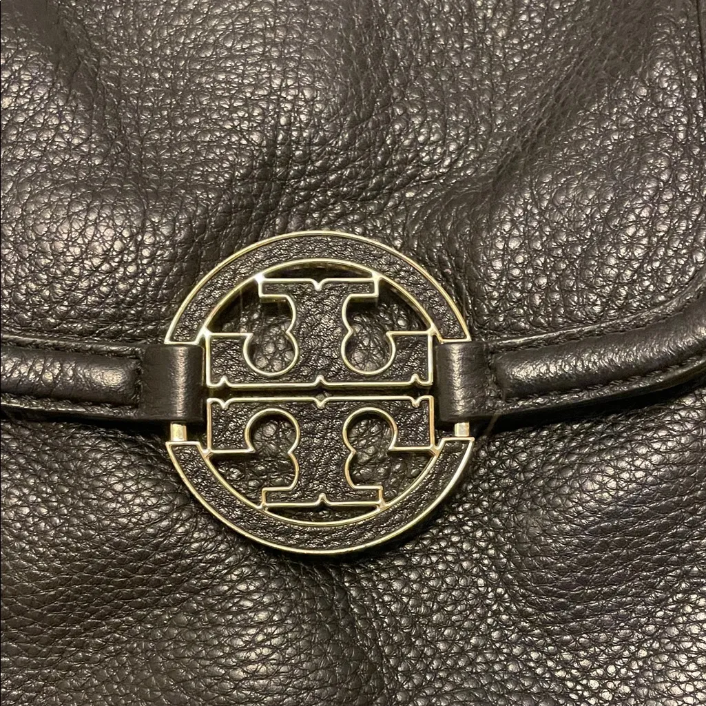 Tory Burch Black Leather Tote - Image 2