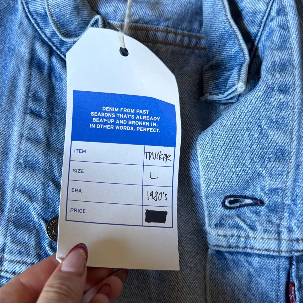 Levi's Light Blue Denim Jacket 1980s - Image 3