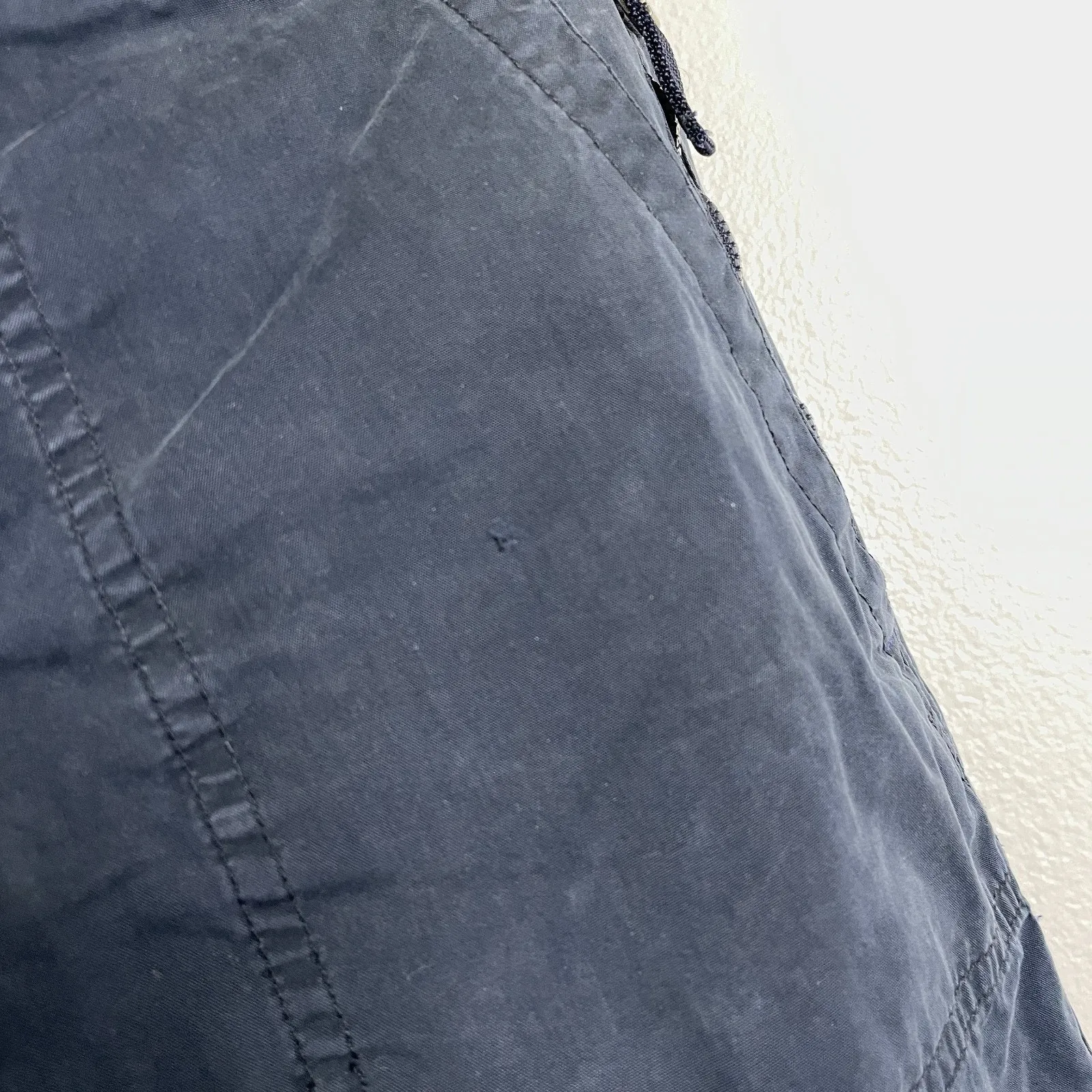 Abercrombie & Fitch Cargo Pants Womens Size 2 Blue Straight Convertible Y2K - Image 4