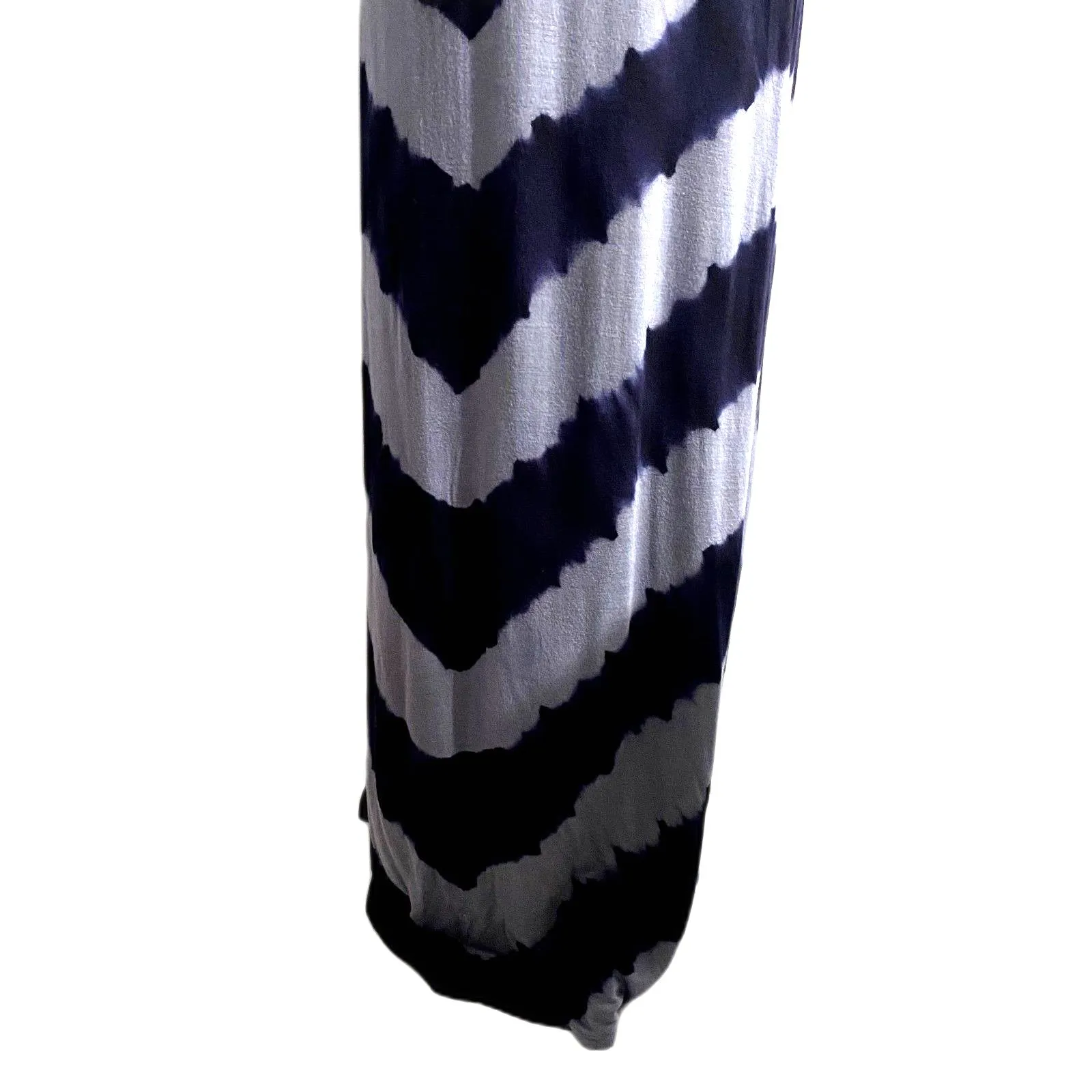 NWT Romeo & Juliet Couture Tie Dye Maxi Dress‎ Navy Gray Size Medium - Image 3