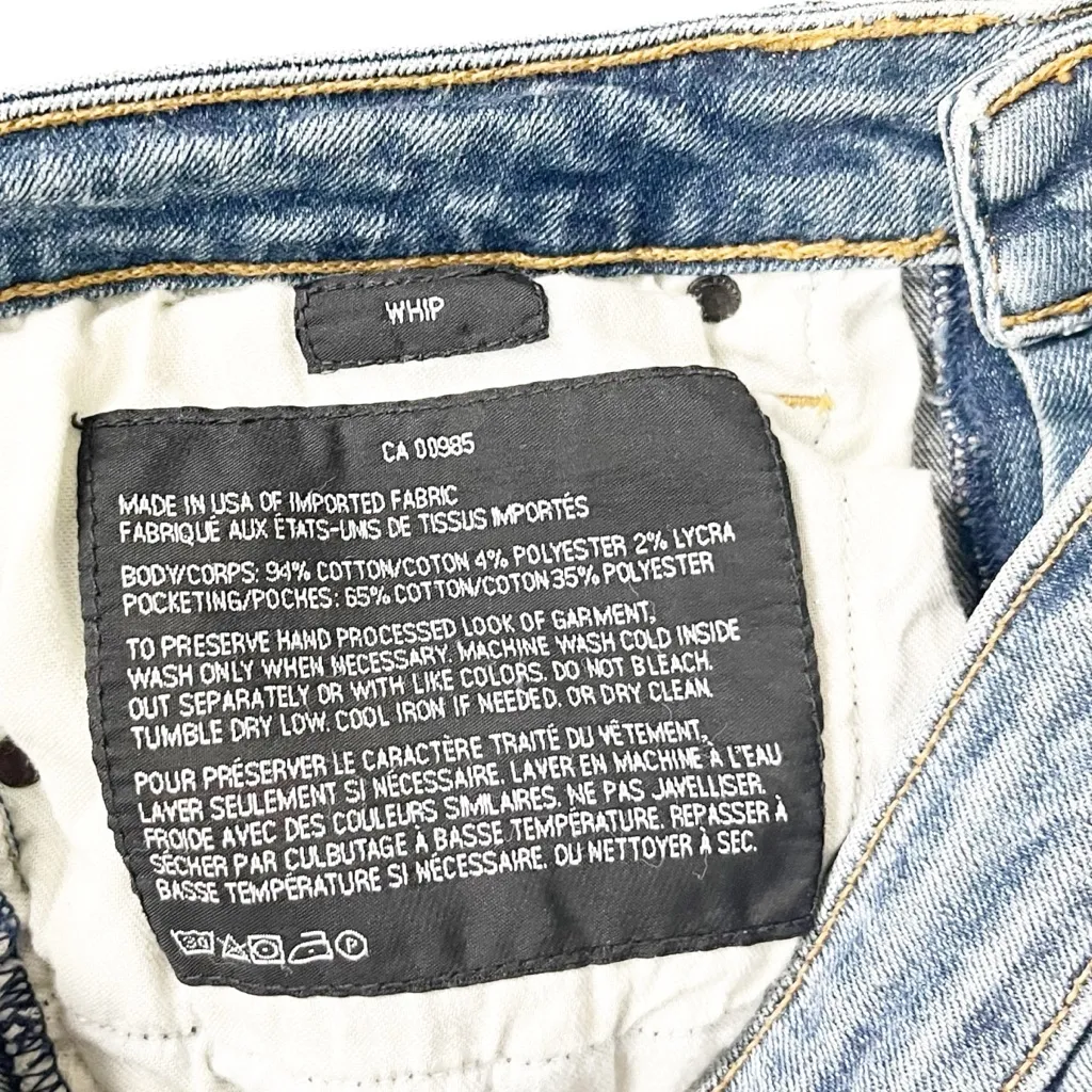 Alexander Wang x Denim X Skinny Jeans Size 28 Whip Wash Stretch Mid Rise - Image 13