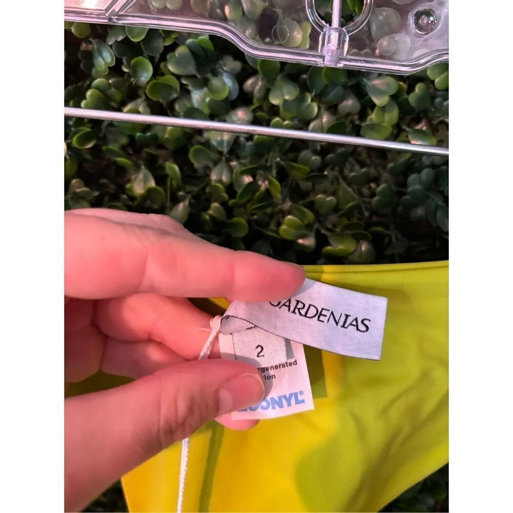 Dos Gardenias Carbon38 Falcon Bikini Bottoms Sz 2/Small Moss NWT Green - Image 7