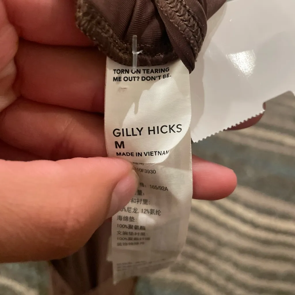 Gilly Hicks  Chocolate Halter Corset Top - Image 3