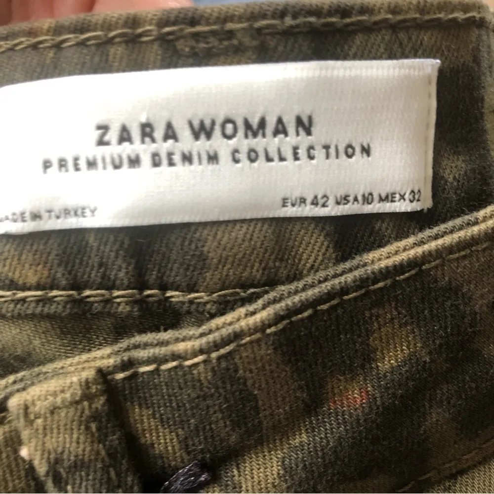 Zara High Waisted Leopard Print Slim Fit Fit Skinny Leg Ankle Jean 10X27 NWT - Image 7