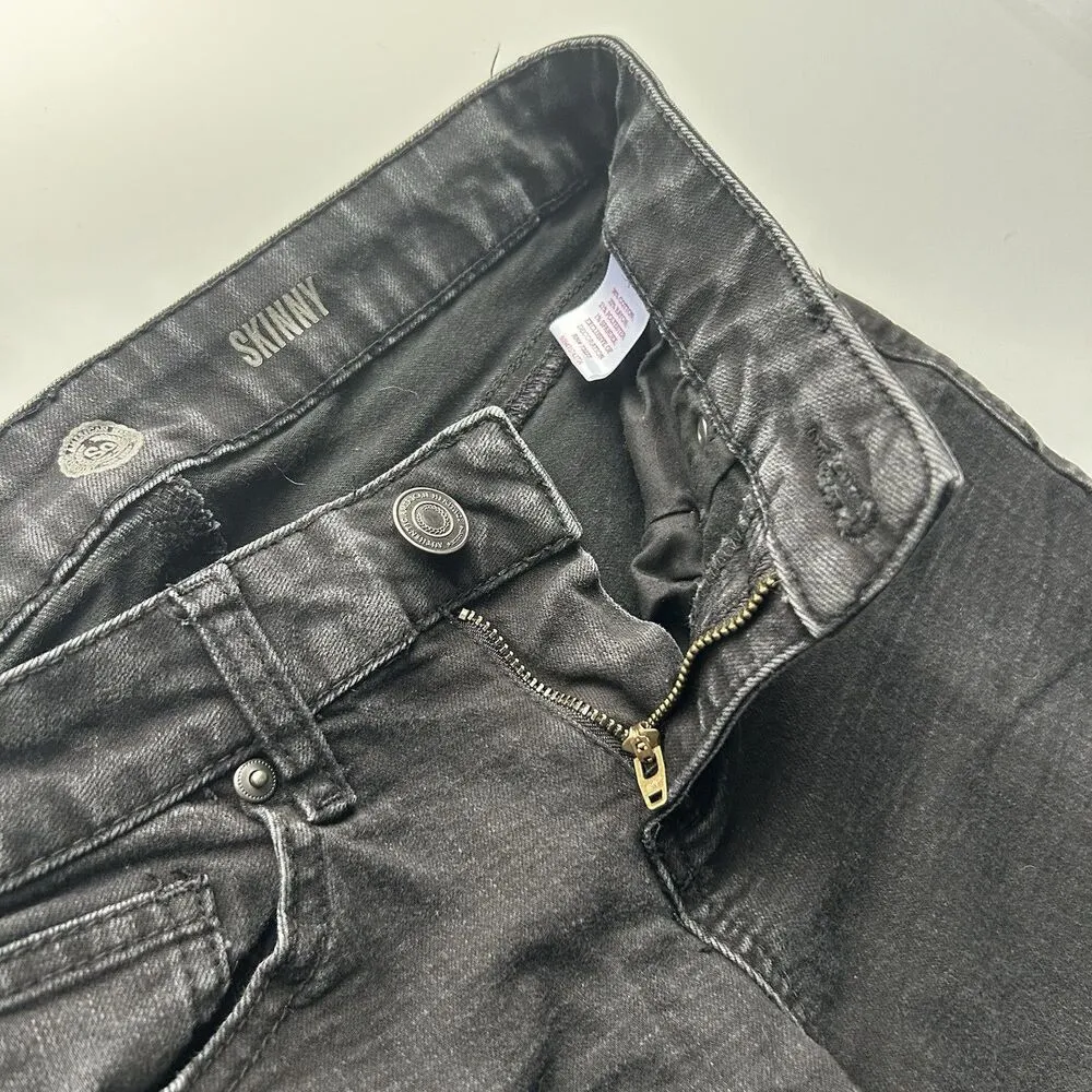 So Jeans Size 3 Women’s Girls Juniors Black Denim Skinny Leg Stretch Dark Wash - Image 5